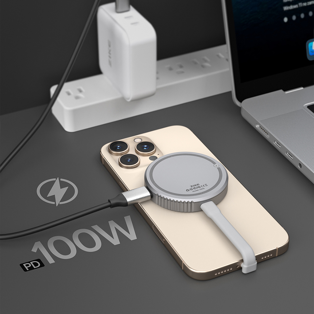 Boîtier SSD magnétique ZIKE Z850 USB-C M.2 2230 NVMe pour iPhone 16/15