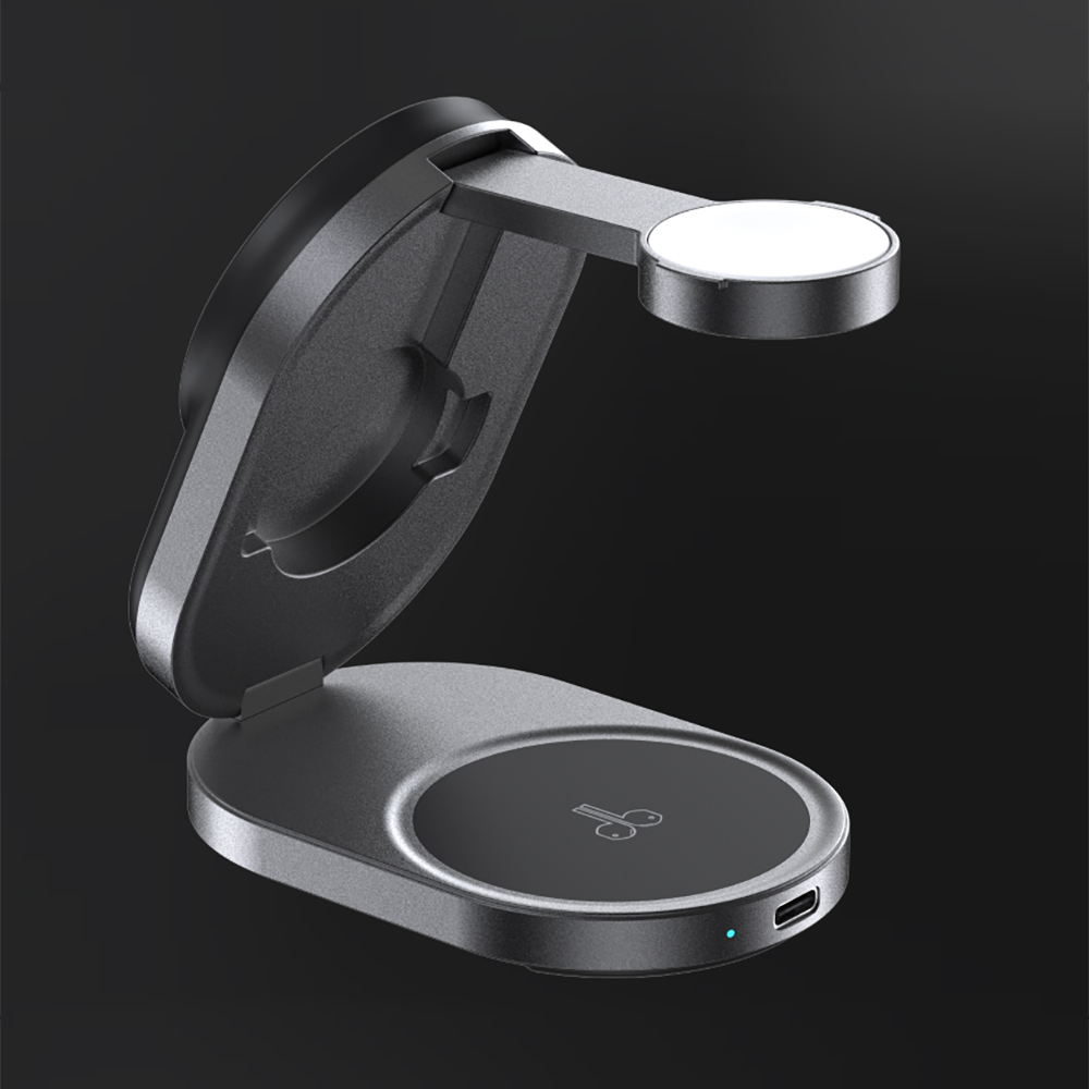 ZIKE Z855 3-in-1 Foldable Magnetic Wireless Charger