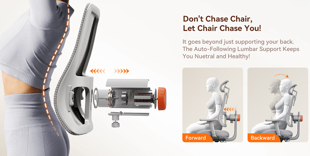 NEWTRAL MAGICH003 Ergonomischer Stuhl + abnehmbare Arbeitsfl&auml;che, Grau