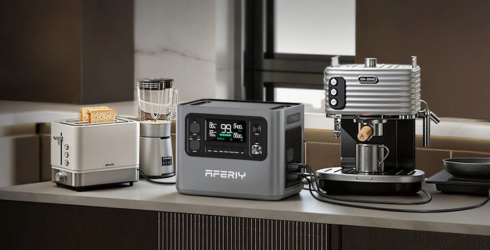 AFERIY P280 Tragbare Powerstation, 2800W AC Reine Sinuswelle Ausgang, 2048Wh LiFePO4 Batterie, Erweiterbare Kapazit&auml;t, 13 Ausgangsanschl&uuml;sse, 1,5H Schnelles Aufladen, 1200W Solareingang, Intelligente App-Steuerung & 10ms USV-Backup