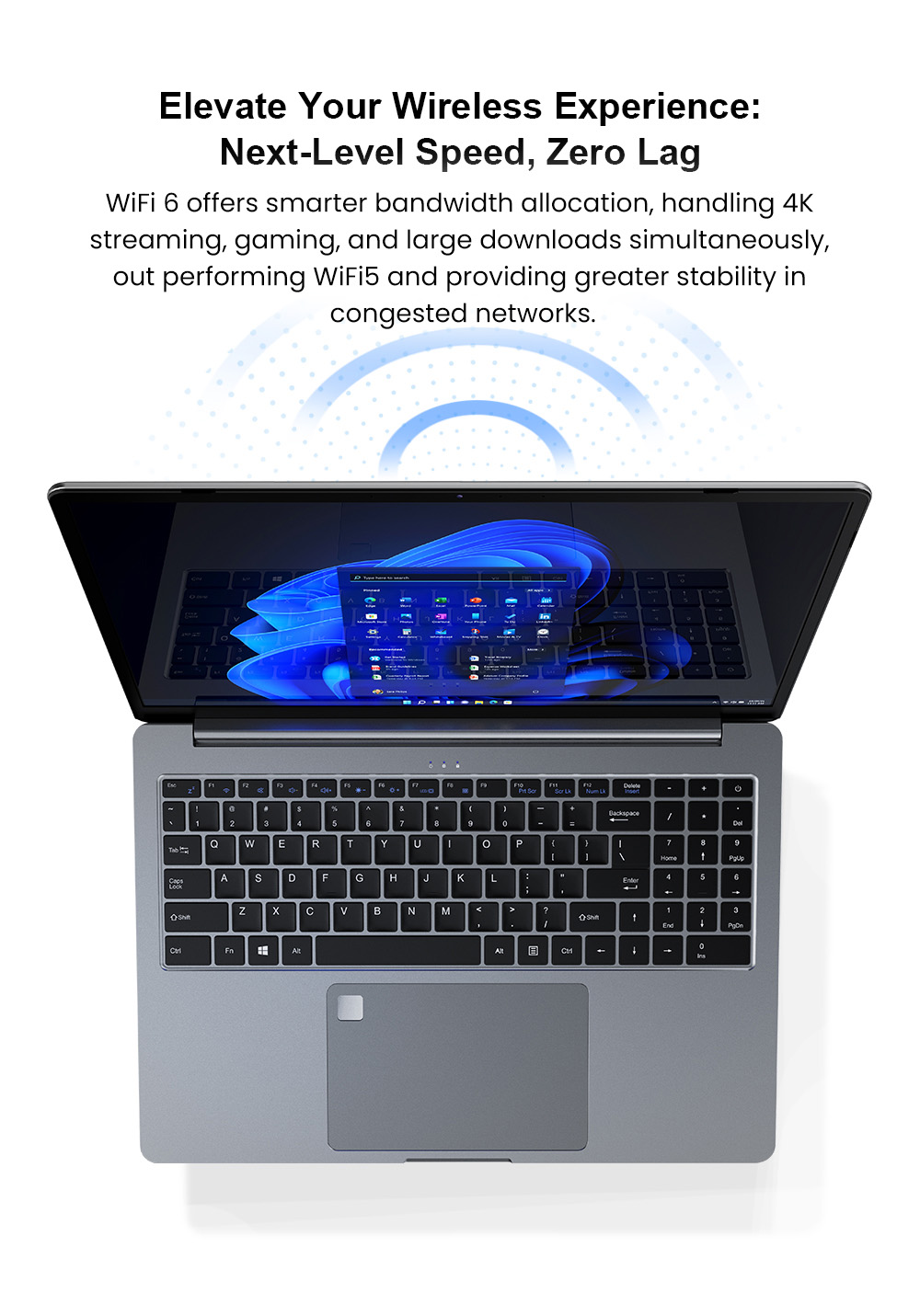 Ninkear A15 Pro Ordinateur portable, écran 16 pouces 2560 x 1600, taux de rafraîchissement de 120 Hz, AMD Ryzen 5 7430U, 16 Go de RAM, 1 To de SSD, 2 ports Type-C complets, 3 ports USB 3.0, 1 port HDMI, 1 carte Micro SD, 1 port audio