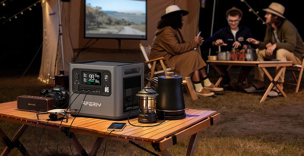 AFERIY P280 Tragbare Powerstation, 2800W AC Reine Sinuswelle Ausgang, 2048Wh LiFePO4 Batterie, Erweiterbare Kapazit&auml;t, 13 Ausgangsanschl&uuml;sse, 1,5H Schnelles Aufladen, 1200W Solareingang, Intelligente App-Steuerung & 10ms USV-Backup