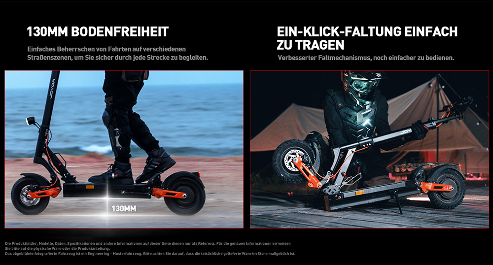 Joyor T6E Pro Elektroroller mit ABE-Zertifizierung, 500W Motor, 48V 18Ah Akku, 10 Zoll Reifen, 20 km/h H&ouml;chstgeschwindigkeit, 90 km Reichweite, mechanische Scheibenbremsen vorne und hinten, hydraulische Federsto&szlig;d&auml;mpfer vorne und hinten