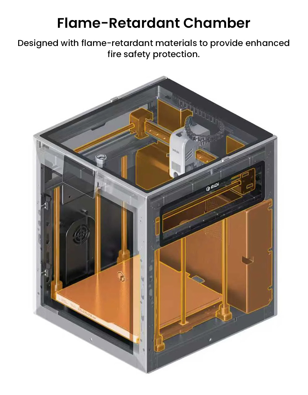 QIDI Q2C Imprimante 3D, vitesse de 600mm/s, 370℃ Hotend Tout Métal, Impression Multi-matériaux, Volume de Construction de 270×270×256mm, Système CoreXY, Nivellement Automatique et Plaque Magnétique PEI
