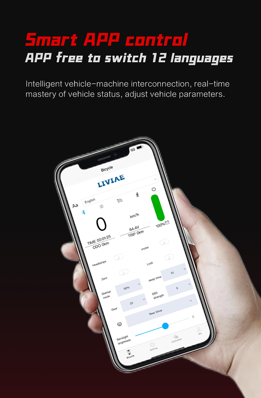BOYUEDA S5-11 Elektroroller, 2 x 3000 W Motor, 60 V 38 Ah Akku, 11 Zoll Reifen, 85 km/h Höchstgeschwindigkeit, 120 km Reichweite, zwei hydraulische Scheibenbremsen, hydraulischer Stoßdämpfer, LCD-Display