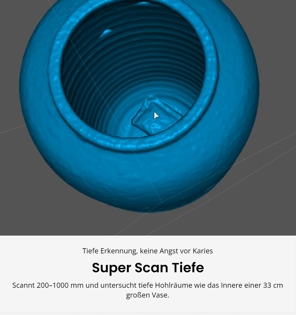 3DMakerpro Toucan Premium 3D-Scanner, 0,03mm Genauigkeit, Unabhängiges All-in-One, Dual FOV 135×185mm - 1000×750mm, 48MP Farbe, 6600mAh Akku, Wi-Fi 6