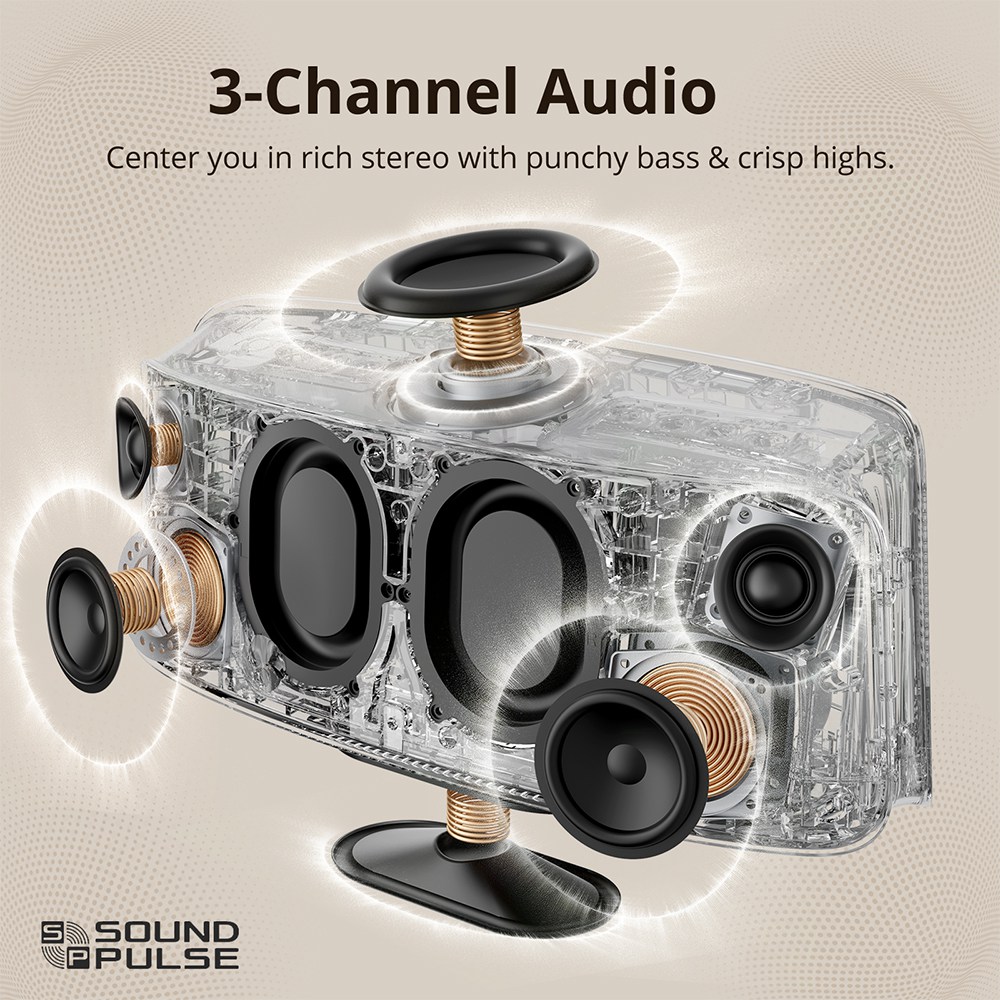 Refurbished Tronsmart Fiitune X30 Home Speaker, Spatial Audio,14 Hours of Battery Life