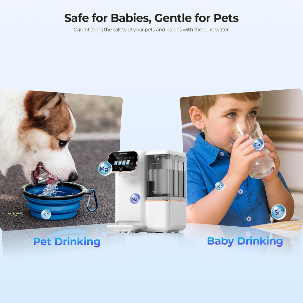 Hydrofast B100 Countertop Water Purifier, Room Temperature, Reverse Osmosis Water Filter for Home, Office