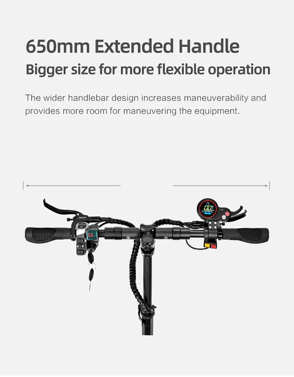 BOYUEDA S3-11 Electric Scooter, 3000W*2 Motor 85km/h Max Speed, 60V 38Ah Battery up to 120km Range, 11-inch Sawtooth Vaccum Off-road Tire,  Dual Hydraulic Disc Brakes, Hydraulic damping, 45&deg; Climbing LCD Display All-round Lighting and turn signal