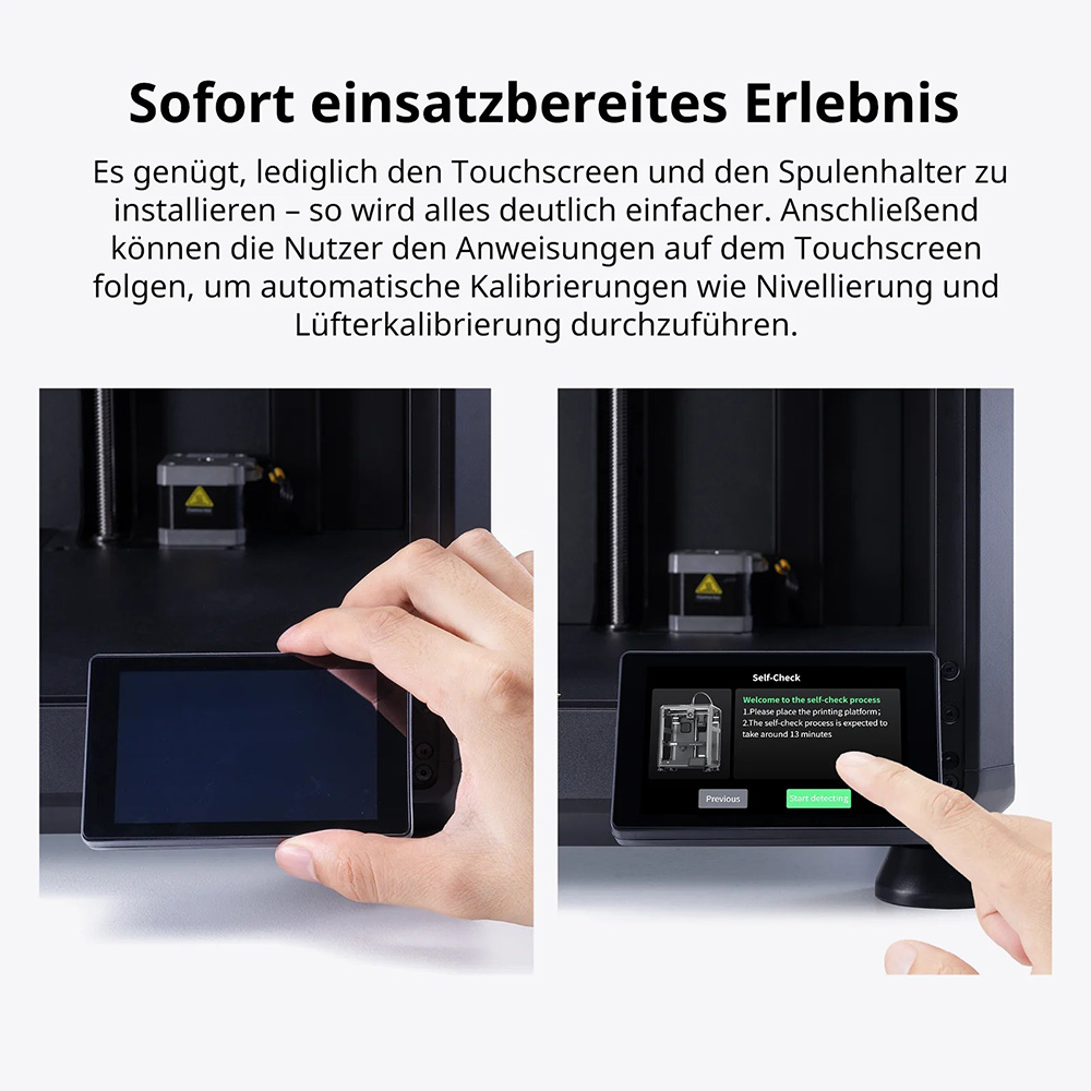 Creality K2 SE Combo 3D-Drucker mit Gehäuse, 500 mm/s Geschwindigkeit, 0,1 mm Präzision, 220×215×245 mm Bauraum, automatische Nivellierung, 300 °C Düse für Mehrmaterialdruck