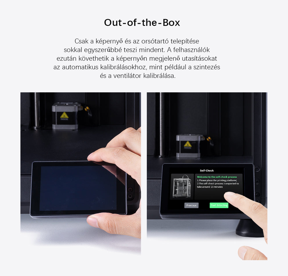 Creality K2 SE Combo 3D Nyomtat&oacute; H&aacute;zzal, 500 mm/s sebess&eacute;g, 0,1 mm pontoss&aacute;g, 220&times;215&times;245 mm &eacute;p&iacute;tőt&eacute;r, automatikus szintez&eacute;s, 300 &deg;C f&uacute;v&oacute;ka t&ouml;bbanyag&uacute; nyomtat&aacute;shoz