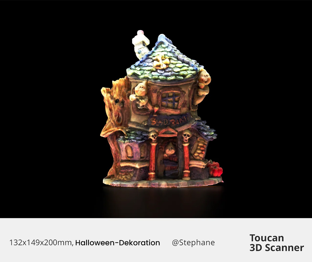 3DMakerpro Toucan Standard 3D-Scanner, 0,03mm Genauigkeit, Unabhängiges All-in-One, Dual FOV 135×185mm - 1000×750mm, 48MP Farbe, 6600mAh Akku, Wi-Fi 6