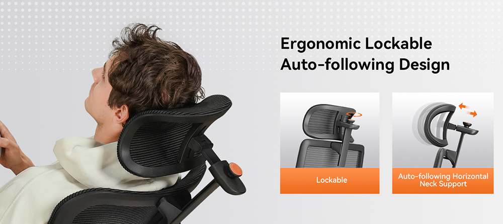 NEWTRAL MagicH-BPro ergonomikus szék lábtartóval, automatikusan követő háttámlával, fejtámlával, adaptív alsó háttámlával, állítható karfával, 3 pozícióban rögzíthető - fekete