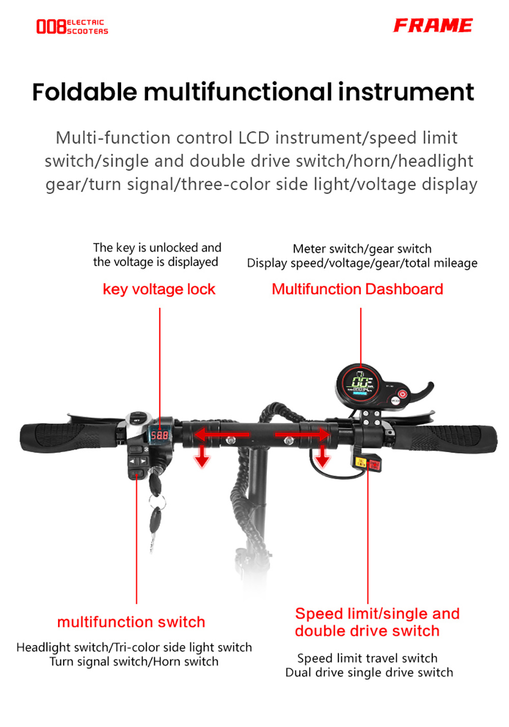 BOYUEDA Q7 Pro Electric Scooter, 2*1600W Motor, 52V 19AH Battery, 10-inch Tire, 70km/h Max Speed, 70km Range, Dual Hydraulic Disc Brakes, Front Hydraulic Shock Absorber & Rear Spring Shock Absorber, APP Control