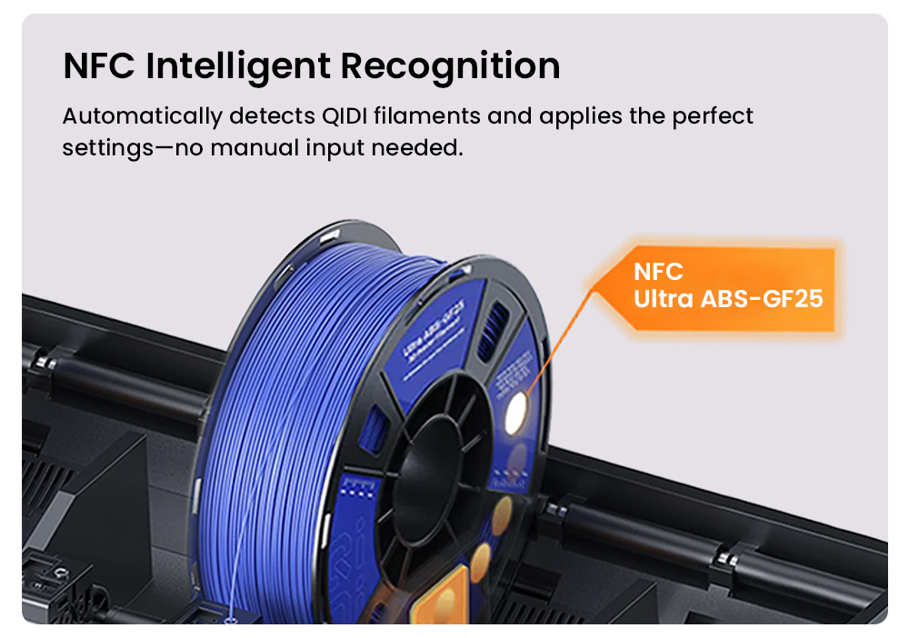 QIDI Q2C 3D Printer, 600mm/s Speed, 370°C All-Metal Hotend, Multi-Material Printing, 270×270×256mm Build Volume, CoreXY System, Auto Leveling & PEI Magnetic Plate