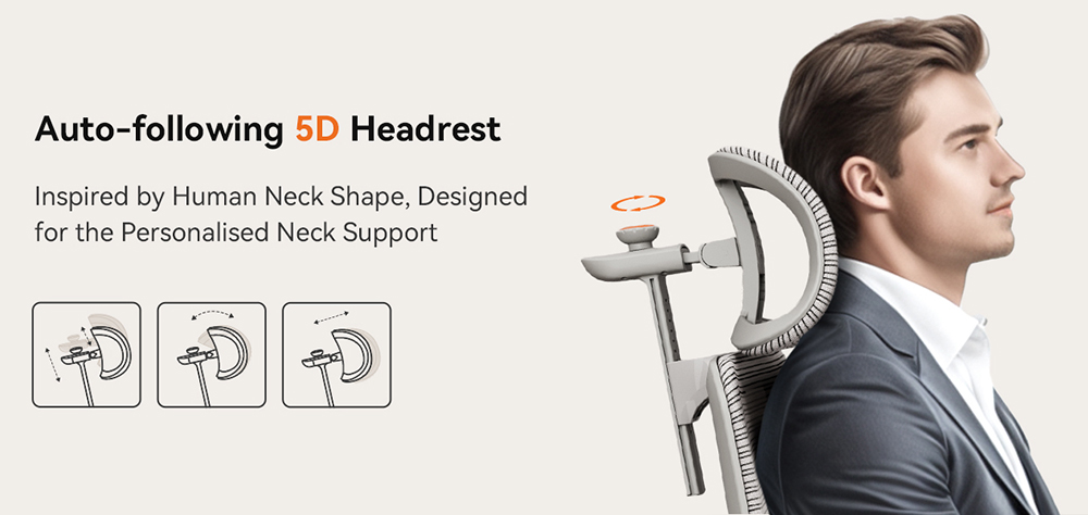 NEWTRAL MagicH-GPro Ergonomischer Stuhl mit Fu&szlig;st&uuml;tze, automatischer R&uuml;ckenlehnen-Kopfst&uuml;tze und adaptiver Unterst&uuml;tzung des unteren R&uuml;ckens