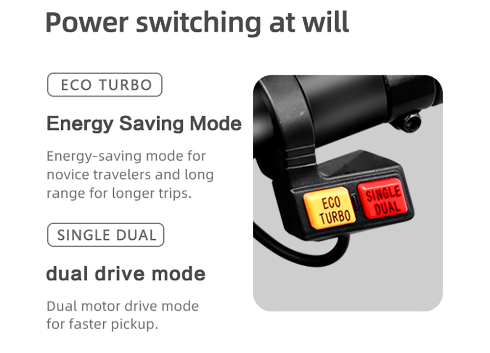 BOYUEDA S3-11 Electric Scooter, 3000W*2 Motor 85km/h Max Speed, 60V 38Ah Battery up to 120km Range, 11-inch Sawtooth Vaccum Off-road Tire,  Dual Hydraulic Disc Brakes, Hydraulic damping, 45&deg; Climbing LCD Display All-round Lighting and turn signal