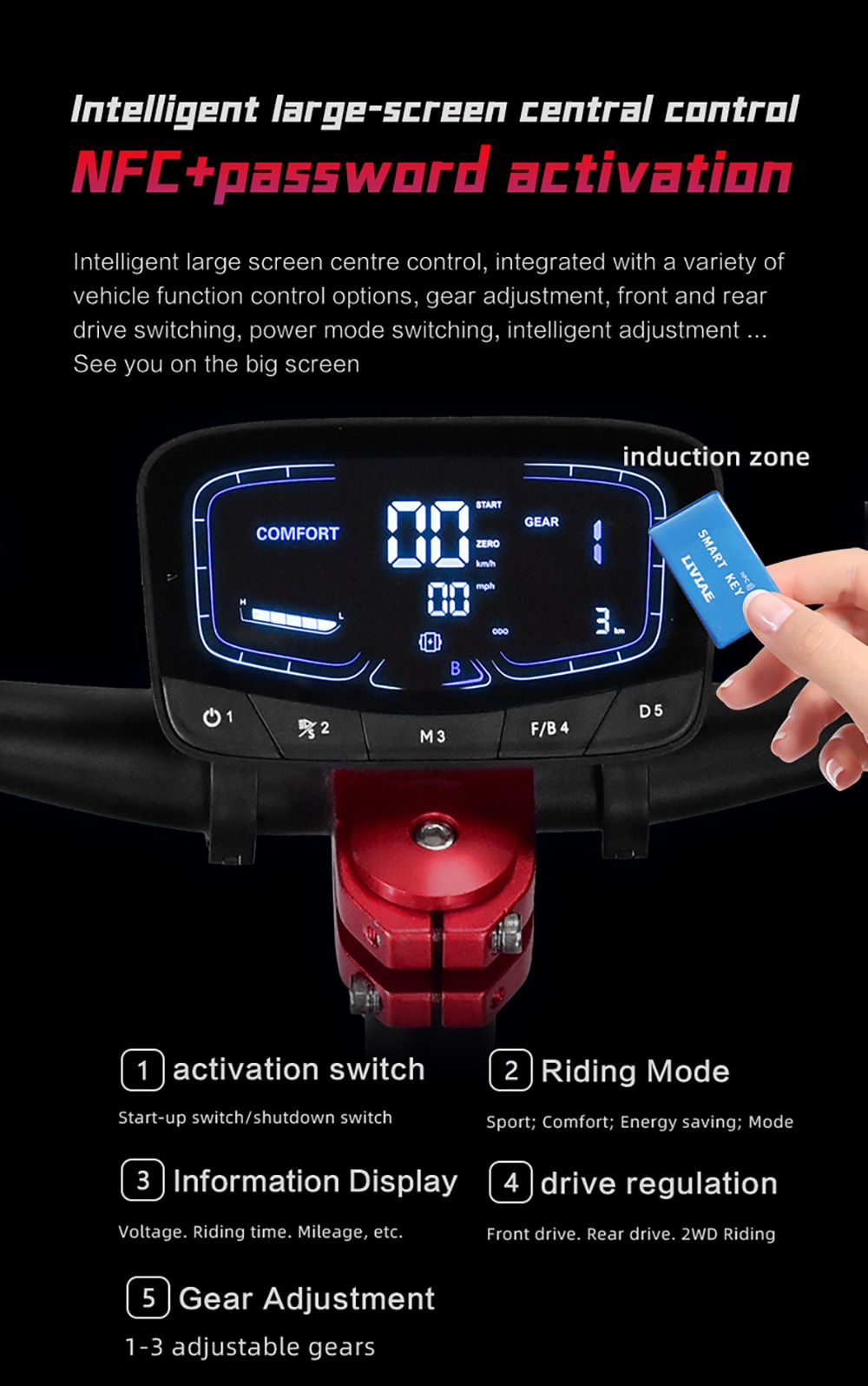 BOYUEDA Q7 Pro Max Electric Scooter, 1600W*2 Motor, 52V 28AH Battery, 10-inch Tire, 70km/h Max Speed, 110km Range, Dual Hydraulic Disc Brakes, Front Hydraulic Shock Absorber & Rear Spring Shock Absorber, LCD Display