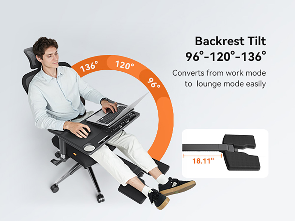 NEWTRAL NT002 ergonomikus sz&eacute;k, adapt&iacute;v der&eacute;kt&aacute;mla l&aacute;btart&oacute;val, 3 dől&eacute;ssz&ouml;gű &aacute;ll&iacute;that&oacute; h&aacute;tt&aacute;mla, kart&aacute;masz, fejt&aacute;mla, 3 poz&iacute;ci&oacute;ban r&ouml;gz&iacute;thető alum&iacute;nium &ouml;tv&ouml;zet talppal - Pro verzi&oacute;