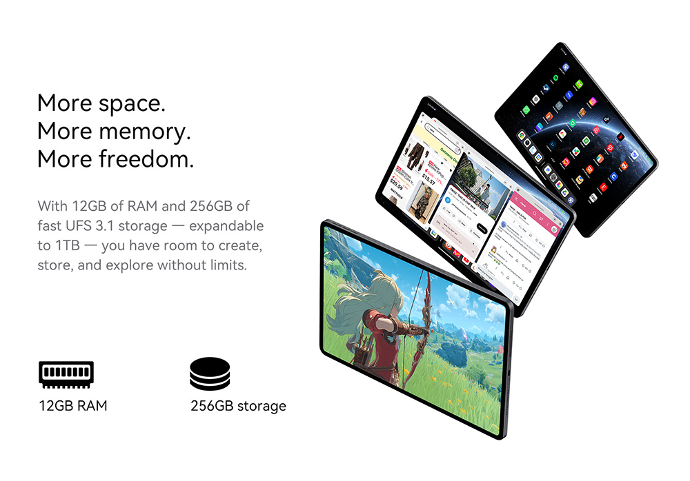 ALLDOCUBE Ultra Pad AI Tablet Billentyűzettel &eacute;s Stylusszal, 13 h&uuml;velykes 2880*1840 144Hz IPS Kijelző, Android 15, Qualcomm Snapdragon 7+Gen3 8 Mag, 12 GB RAM 256 GB ROM, WiFi 6 Bluetooth 5.4, 13M+5M Kamera, 8*Hangsz&oacute;r&oacute;, 15000mAh Akkumul&aacute;tor, 33W PD T&ouml;lt&eacute;s