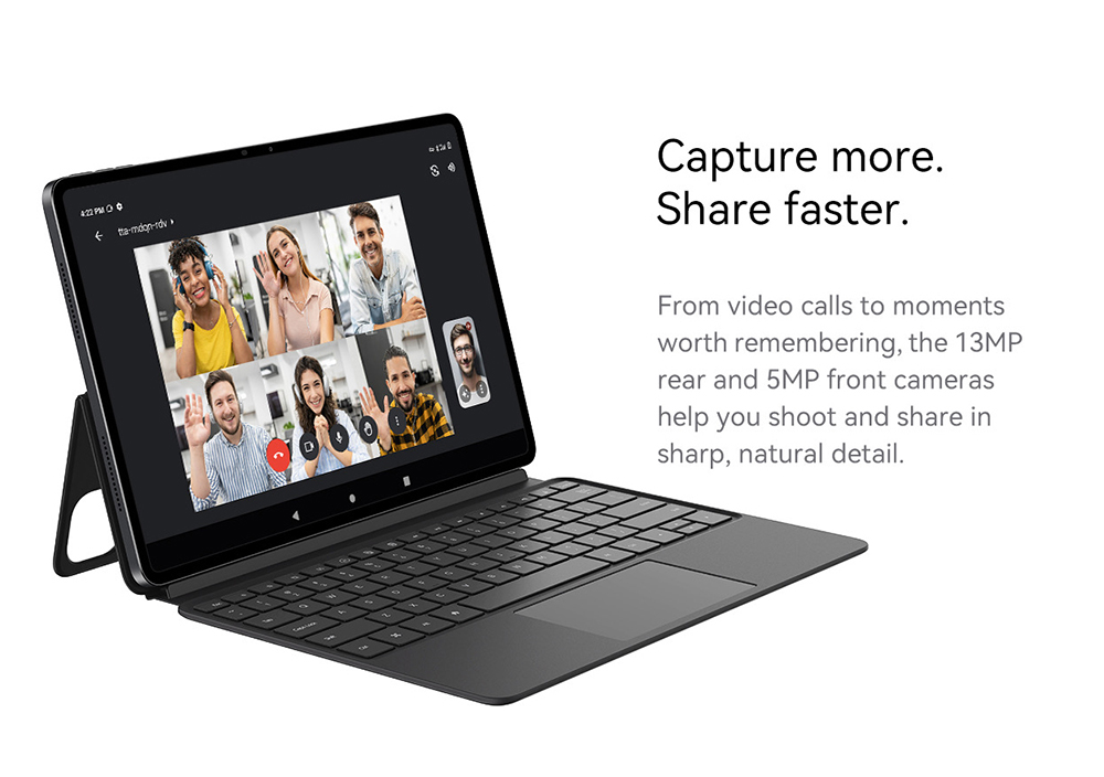 ALLDOCUBE Ultra Pad AI Tablet Billentyűzettel &eacute;s Stylusszal, 13 h&uuml;velykes 2880*1840 144Hz IPS Kijelző, Android 15, Qualcomm Snapdragon 7+Gen3 8 Mag, 12 GB RAM 256 GB ROM, WiFi 6 Bluetooth 5.4, 13M+5M Kamera, 8*Hangsz&oacute;r&oacute;, 15000mAh Akkumul&aacute;tor, 33W PD T&ouml;lt&eacute;s