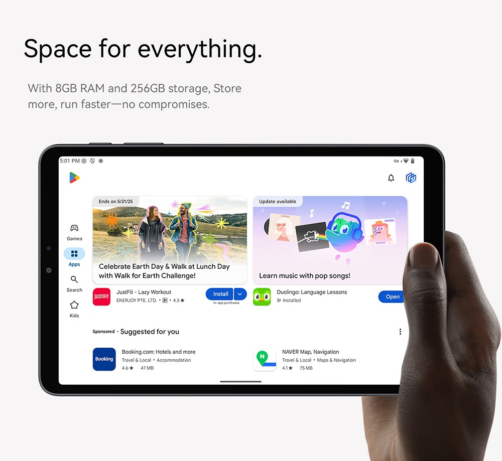 ALLDOCUBE iPlay 70 Mini Pro Android 15 Tablet, 8.4 inch 1200*1920 90Hz IPS Screen, MTK MT8791 8 Cores, 8GB RAM 128GB ROM, 13MP+5MP Camera, WiFi 6 Bluetooth 5.4, GPS/Glonass/Beidou/Galileo, 6050mAh Battery, Dual Speakers, Dual SIM