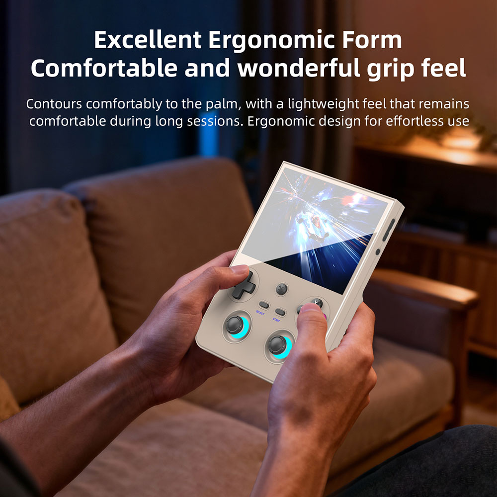 ANBERNIC RG477V Game Console, 256GB TF Card, 8GB RAM 128GB Storage, 4.7 inch 1280*960 120Hz Screen, Dimensity 8300 Octa-core, WiFi 6E Bluetooth 5.3, 8 Hours Battery Life - Grey