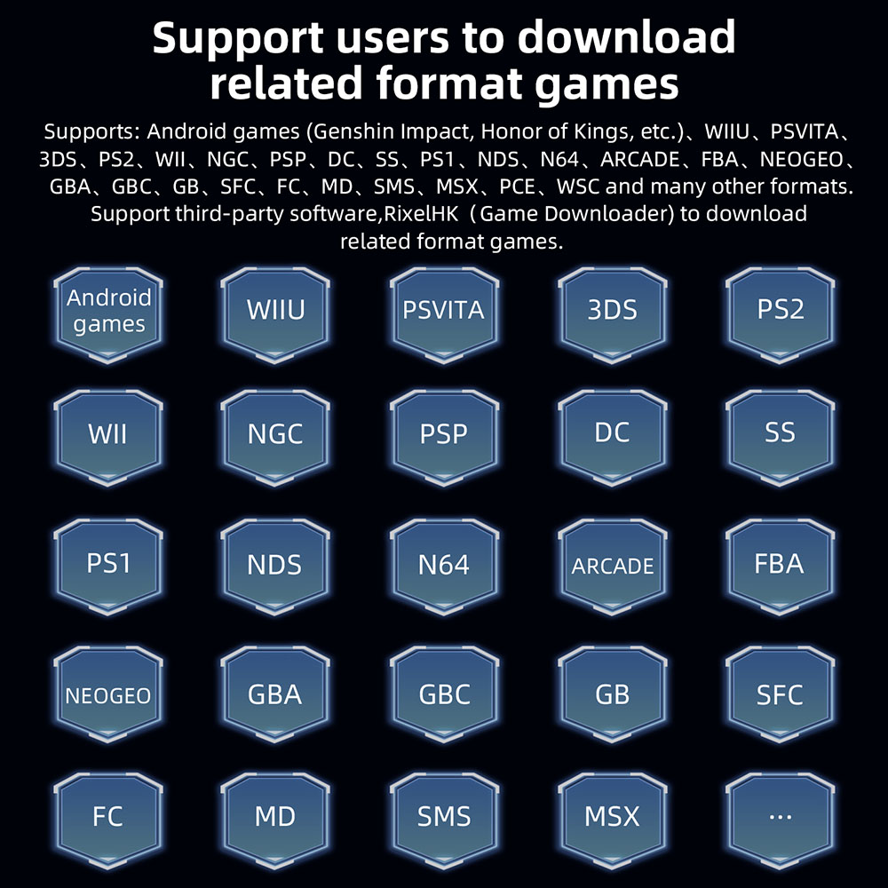 ANBERNIC RG477V Game Console, 8GB RAM 128GB Storage, 4.7 inch 1280*960 120Hz Screen, Dimensity 8300 Octa-core, WiFi 6E Bluetooth 5.3, 8 Hours Battery Life - Grey