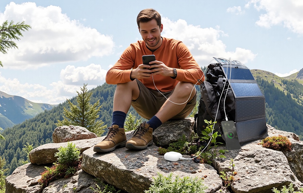 BigBlue SolarPowa 28 28W Solarpanel (ohne Amperemeter), 25,4% hoher Wirkungsgrad, intelligentes Laden, USB-A/USB-C-Ausg&auml;nge f&uuml;r den Au&szlig;enbereich und Powerstations