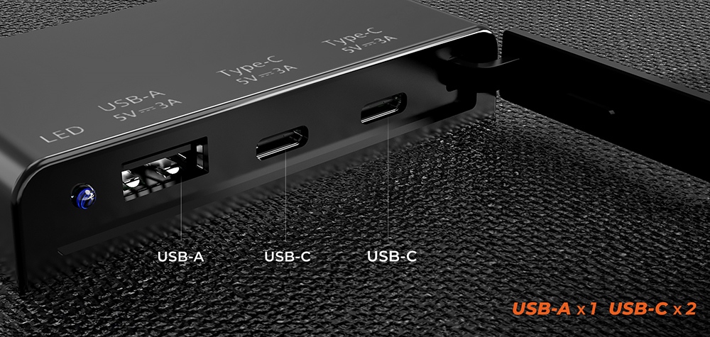 BigBlue SolarPowa 28 28W Solarpanel (ohne Amperemeter), 25,4% hoher Wirkungsgrad, intelligentes Laden, USB-A/USB-C-Ausg&auml;nge f&uuml;r den Au&szlig;enbereich und Powerstations