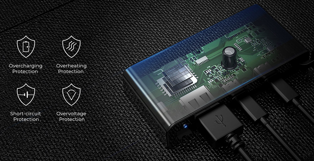 BigBlue SolarPowa 28 28W Solarpanel (ohne Amperemeter), 25,4% hoher Wirkungsgrad, intelligentes Laden, USB-A/USB-C-Ausg&auml;nge f&uuml;r den Au&szlig;enbereich und Powerstations