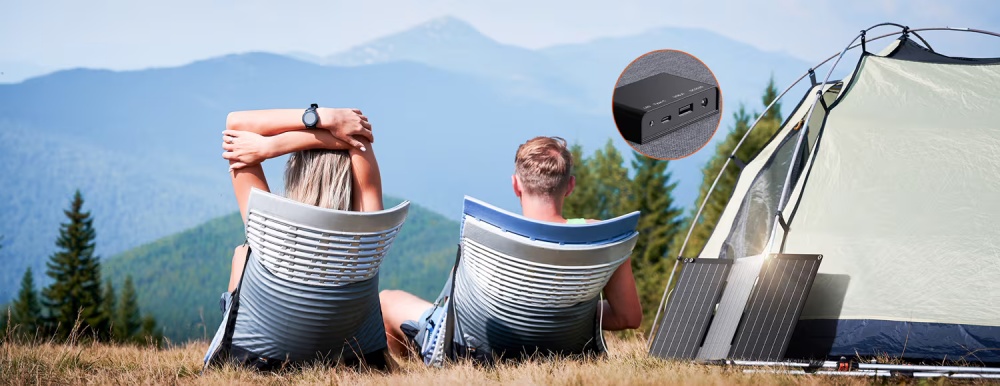 BigBlue SolarPowa 30 30W Faltbares Solarpanel, IP68 Wasserdicht, Hoher Wirkungsgrad, Laden bei schwachem Licht, DC/USB-A/USB-C Ausg&auml;nge f&uuml;r den Au&szlig;enbereich und Powerstations