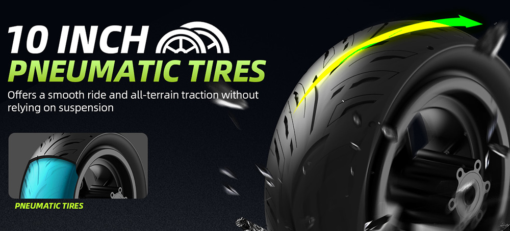 CUNFON RS300 Elektroroller, 500-W-Motor, 36-V-10,4-Ah-Akku, 10-Zoll-Reifen, 30 km/h H&ouml;chstgeschwindigkeit, 40 km Reichweite, Trommelbremse + elektronische Bremse, App-Steuerung