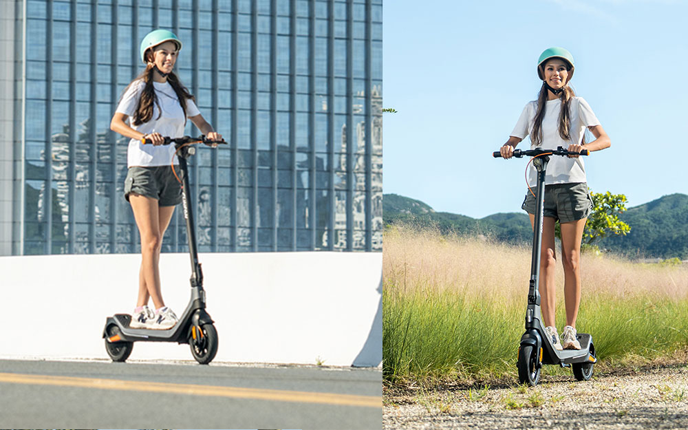 CUNFON RS300 Elektroroller, 500-W-Motor, 36-V-10,4-Ah-Akku, 10-Zoll-Reifen, 30 km/h H&ouml;chstgeschwindigkeit, 40 km Reichweite, Trommelbremse + elektronische Bremse, App-Steuerung