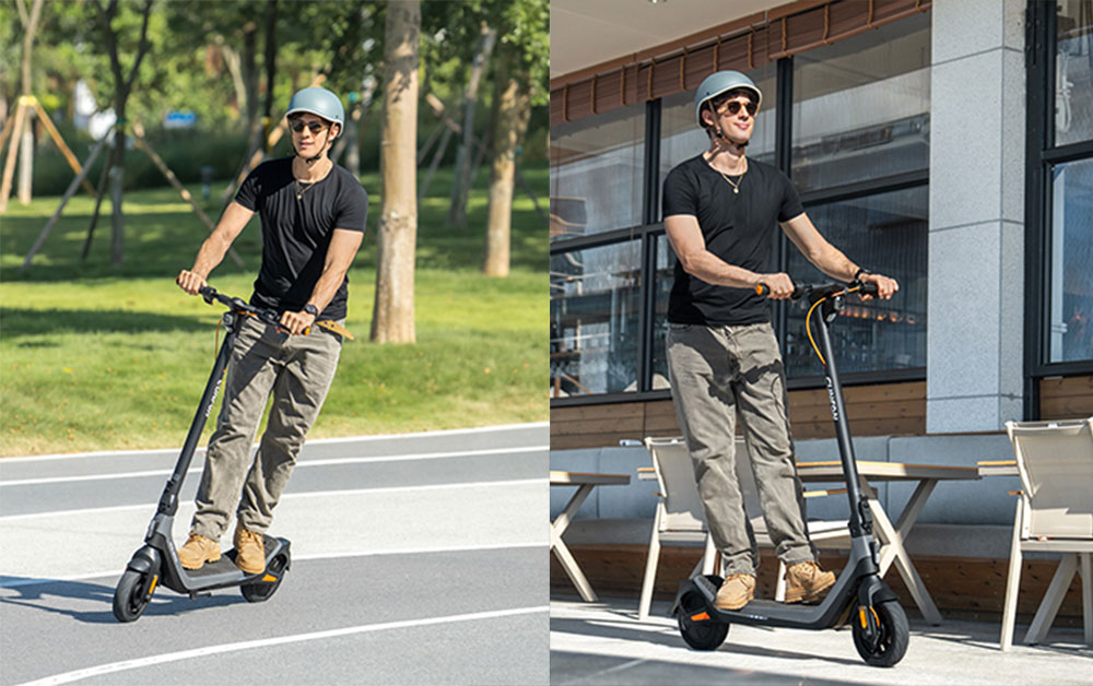 CUNFON RS300 Elektroroller, 500-W-Motor, 36-V-10,4-Ah-Akku, 10-Zoll-Reifen, 30 km/h H&ouml;chstgeschwindigkeit, 40 km Reichweite, Trommelbremse + elektronische Bremse, App-Steuerung