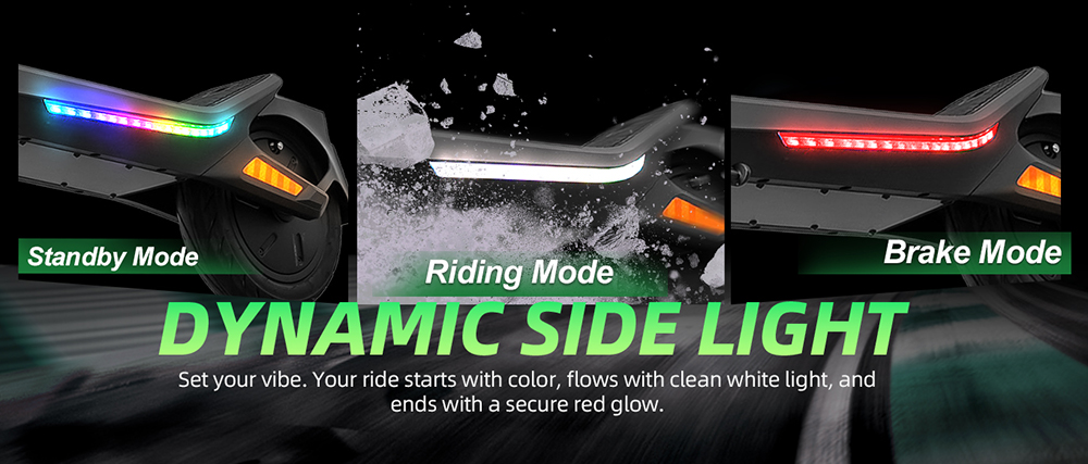 CUNFON RS300 Elektroroller, 500-W-Motor, 36-V-10,4-Ah-Akku, 10-Zoll-Reifen, 30 km/h H&ouml;chstgeschwindigkeit, 40 km Reichweite, Trommelbremse + elektronische Bremse, App-Steuerung