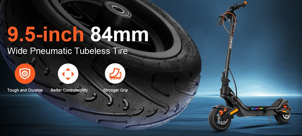 CUNFON RS500 Elektroroller, ABE-zertifiziert, 500-W-Motor, 48-V-13-Ah-Akku, 9,5-Zoll-Reifen, 40 km/h H&ouml;chstgeschwindigkeit, 40 km Reichweite, Scheibenbremsen vorne und hinten, App-Steuerung