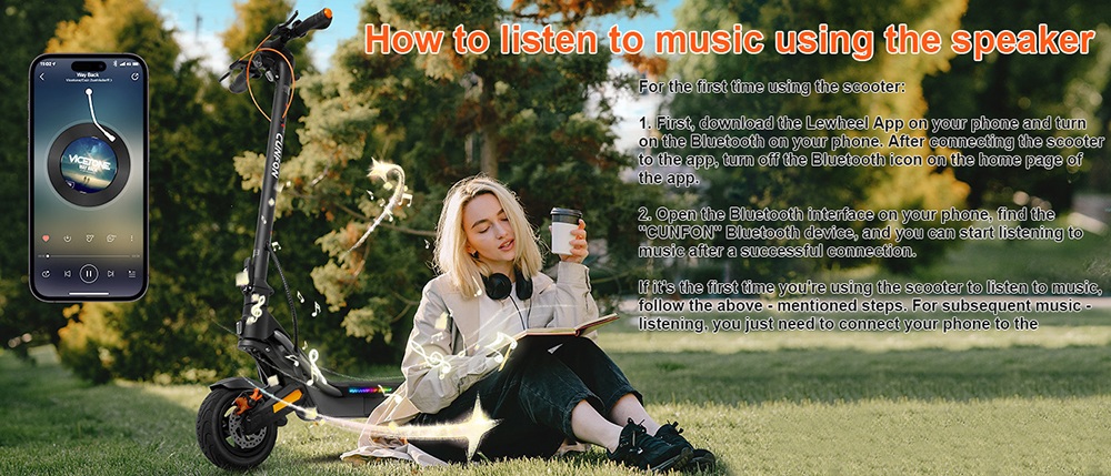 CUNFON RS500 Elektroroller, ABE-zertifiziert, 500-W-Motor, 48-V-13-Ah-Akku, 9,5-Zoll-Reifen, 40 km/h H&ouml;chstgeschwindigkeit, 40 km Reichweite, Scheibenbremsen vorne und hinten, App-Steuerung