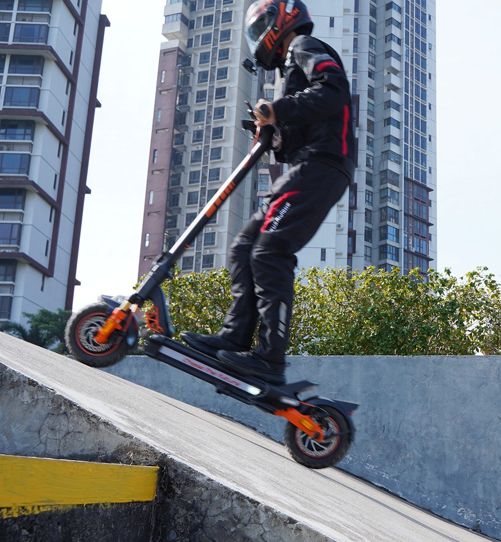 CUNFON RZ1000 Electric Scooter, 2*1600W Motor, 48V 24Ah Battery, 50km/h Max Speed, 80km Range, Front & Rear Disc Brakes, Fingerprint Anti-theft Lock