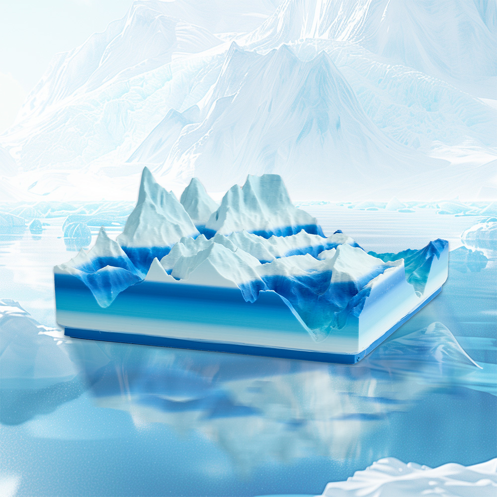 ERYONE HS Matt-Gradient-PLA-Filament, 1kg - Blau & Weiß