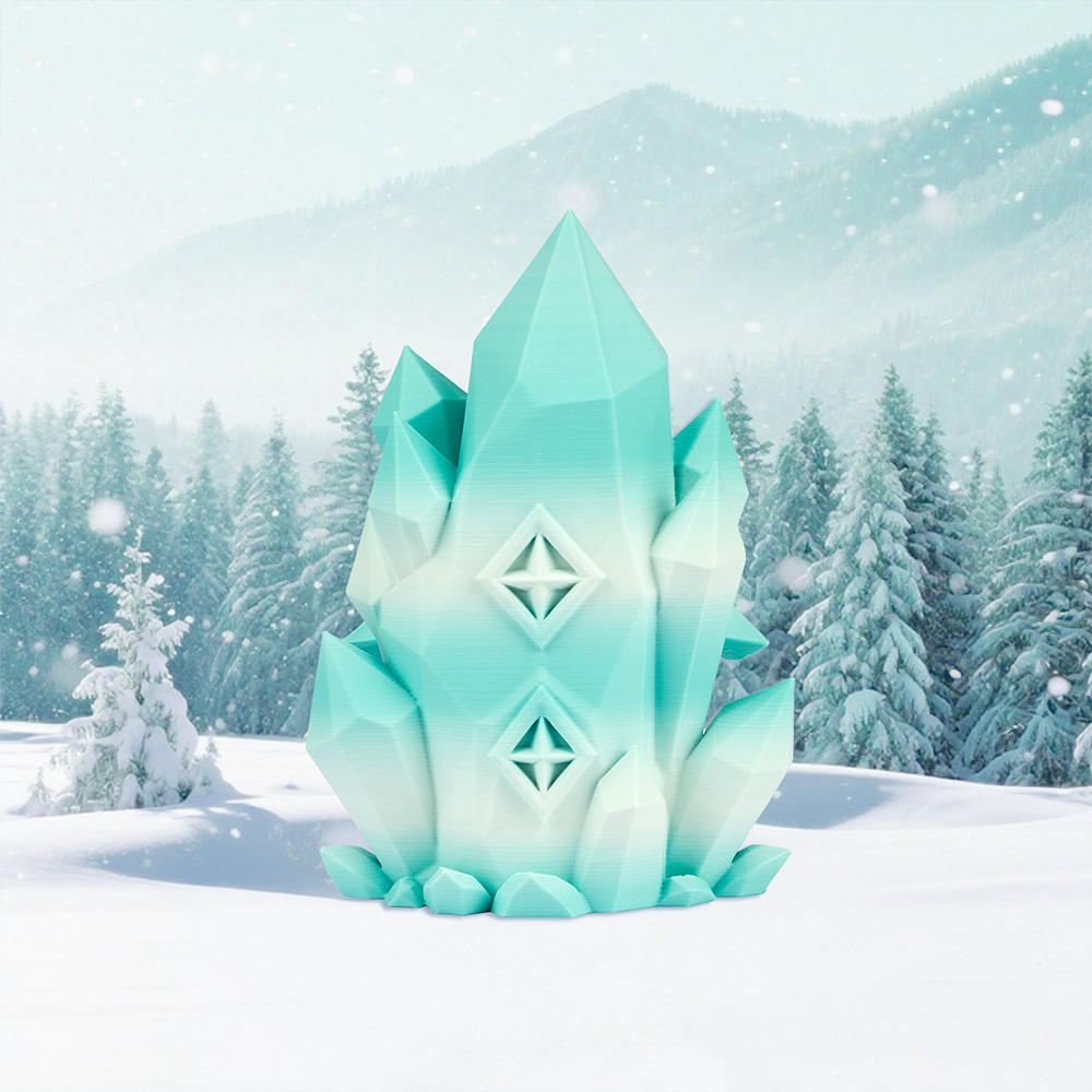 ERYONE High Speed Matte Gradient PLA Filament, 1kg - Mintgr&uuml;n & Wei&szlig;