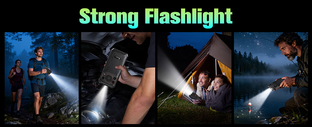 Smartphone robuste 4G FOSSiBOT F110L, 12 Go + 128 Go, &eacute;cran HD+ 6,745