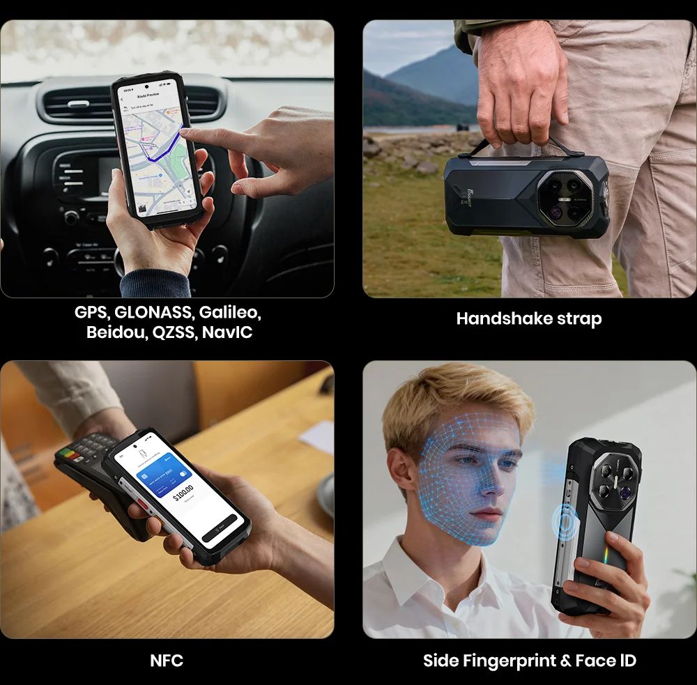 FOSSiBOT F113 5G Rugged Smartphone, 36 GB RAM + 256 GB ROM, 6,78