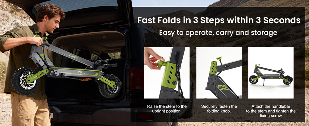 GOKEEP F5 Electric Scooter, 1000W motor, 52V 20Ah batéria, 11-palcové pneumatiky, max. rýchlosť 55 km/h, max. dojazd 80 km, predné a zadné kotúčové brzdy, predné a zadné hydraulické odpruženie - červená