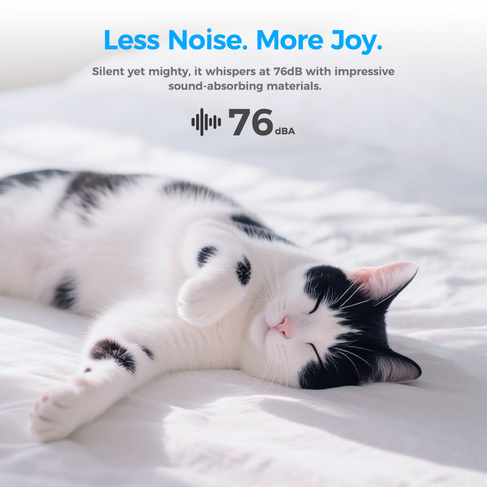 JIGOO S100 Bezdrôtový vysávač matracov, Dual-Cup filtrácia, 10 000Pa sanie, 150W bezkefový motor, 80 000/min poklep, UV-C &; 55&deg;C horúci vzduch sterilizácia