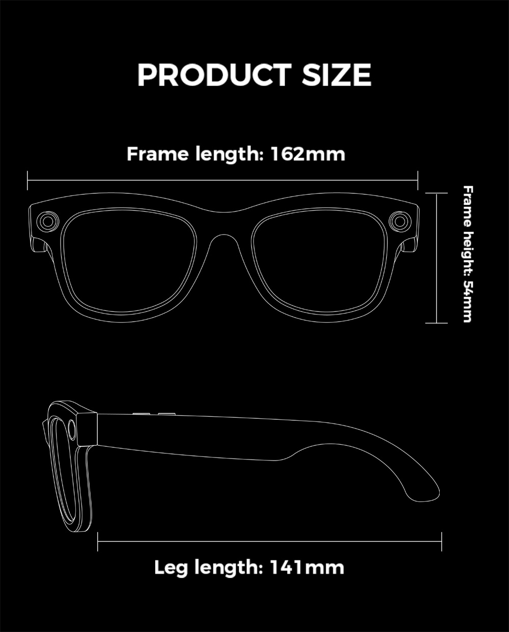 LOKMAT AI Smart Glasses, 8MP Camera, Al Translation, Music Playback