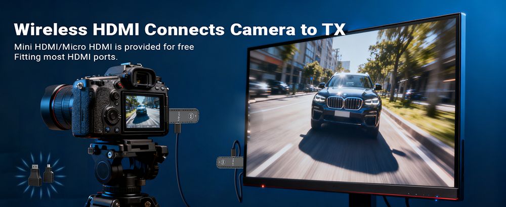 MINIX H4K Kabelloser HDMI-zu-HDMI-Adapter, 4K Ultra HD, Plug & Play, &Uuml;bertragungsreichweite 50&ndash;70 m