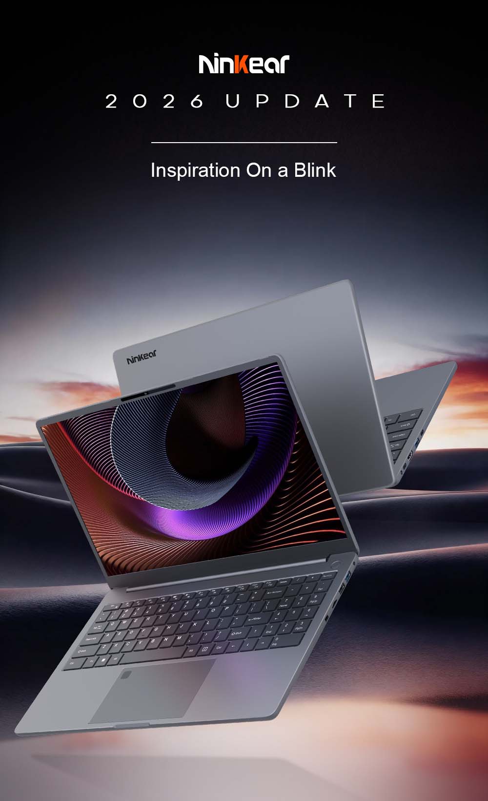 Ordinateur portable Ninkear A15 Plus, &eacute;cran 15,6 pouces 1920 x 1080 60 Hz, processeur AMD Ryzen 7 5825U 8 c&oelig;urs jusqu'&agrave; 4,5 GHz, 16 Go de RAM, SSD 1 To, Wi-Fi 6, Bluetooth 5.2, d&eacute;verrouillage par empreinte digitale, batterie 5500 mAh, 2 ports USB-C, 2 ports USB 3.0, 1 port USB 2.0, 1 port HDMI, 1 lecteur de carte microSD, 1 prise casque