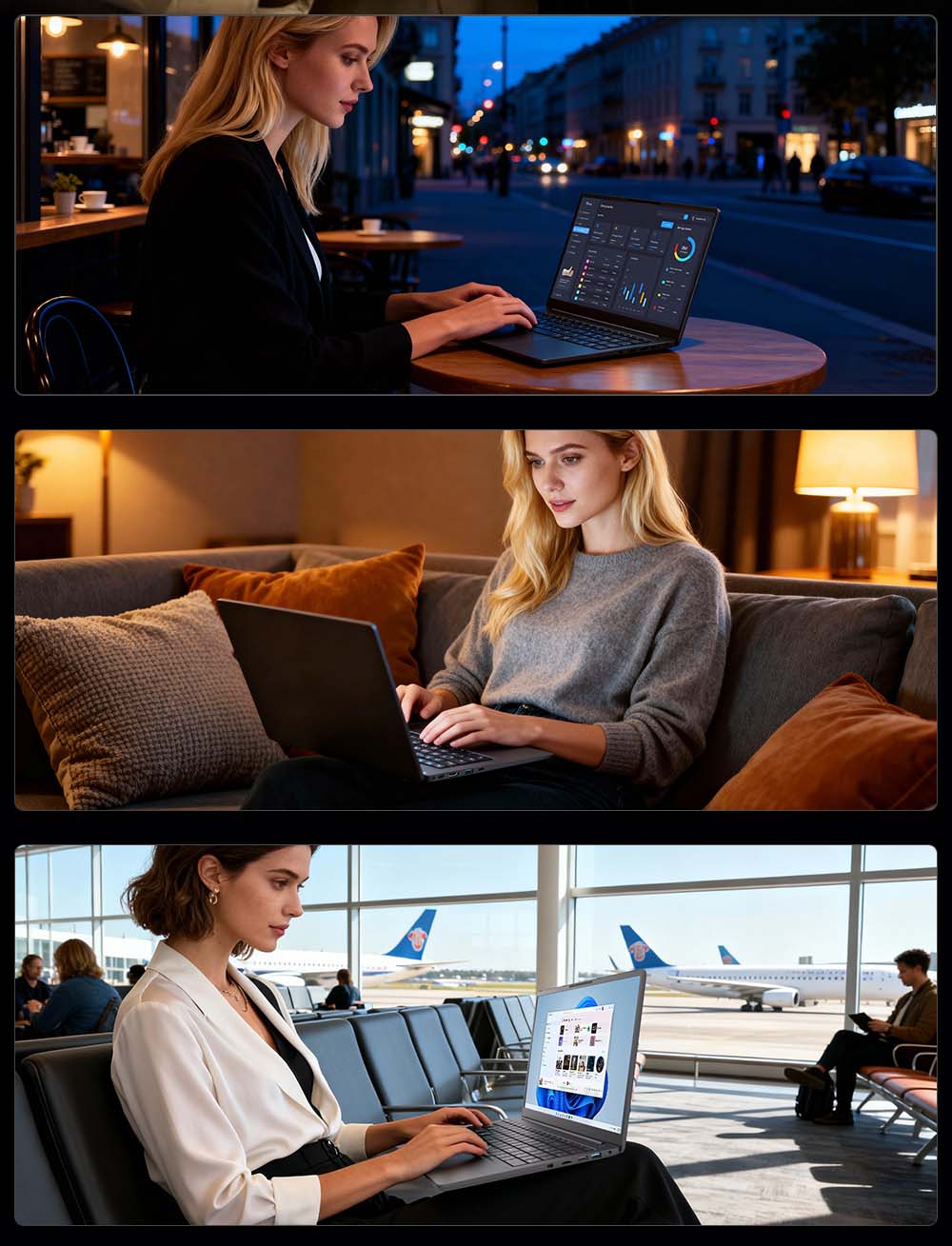 Ordinateur portable Ninkear A15 Plus, &eacute;cran 15,6 pouces 1920 x 1080 60 Hz, processeur AMD Ryzen 7 5825U 8 c&oelig;urs jusqu'&agrave; 4,5 GHz, 16 Go de RAM, SSD 1 To, Wi-Fi 6, Bluetooth 5.2, d&eacute;verrouillage par empreinte digitale, batterie 5500 mAh, 2 ports USB-C, 2 ports USB 3.0, 1 port USB 2.0, 1 port HDMI, 1 lecteur de carte microSD, 1 prise casque