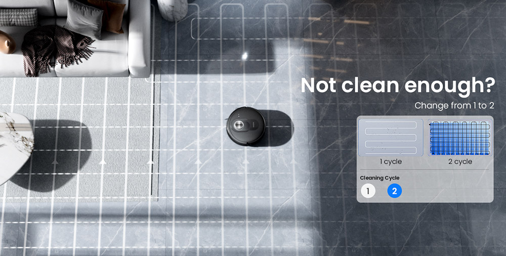 Robotický vysávač a mop Proscenic Q8 Max+, sací výkon 8000 Pa, doba prevádzky 200 min, batéria 3200 mAh, 60-dňová automatická prevádzka, 3l vrecko na prach, navigácia LDS LiDAR, mapovanie viacerých podláh, ovládanie pomocou aplikácie a hlasu